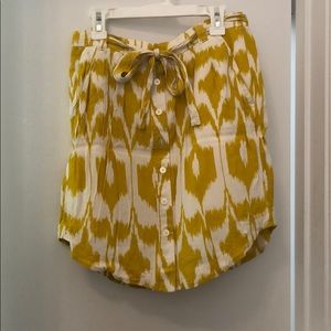 Yellow LOFT skirt